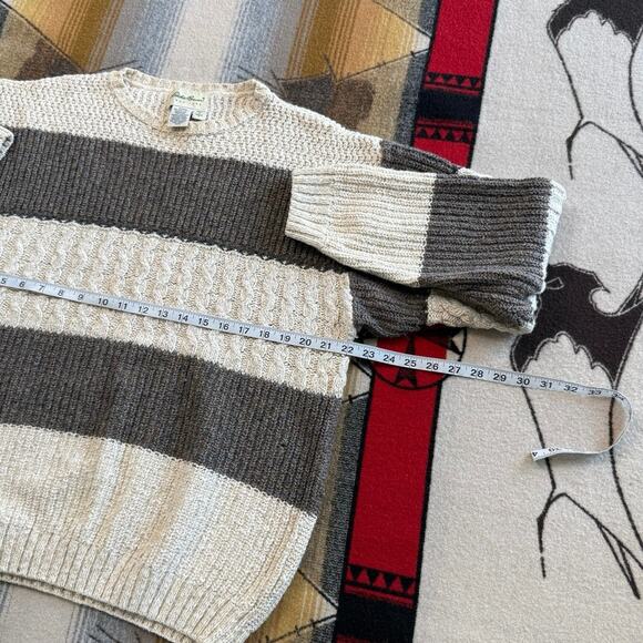 Vintage 90s Men’s Eddie Bauer Pullover Knit Sweater Size Small Chunky Fisherman - Picture 7 of 9